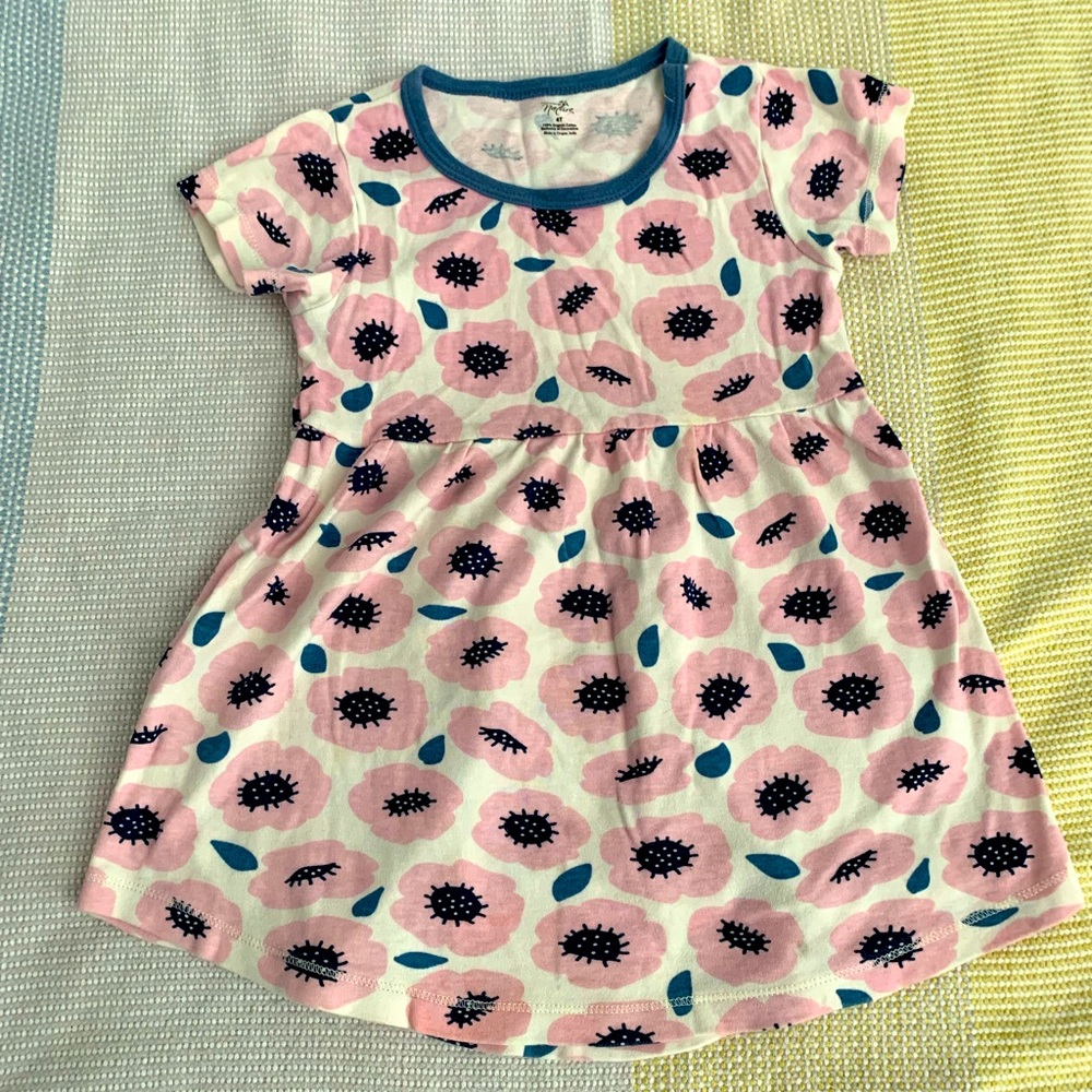 Organic Cotton Floral Dress - 4T
